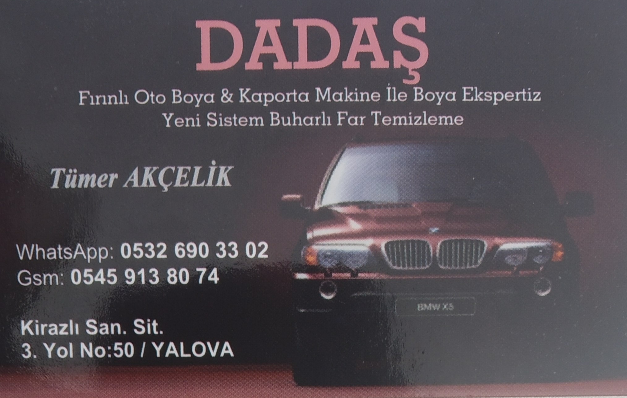 Dadaş Fırınlı Kaporta Boya Yalova